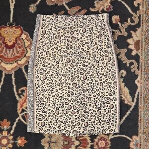 NWOT Gretchen Scott Designs Leopard Print Pencil Skirt